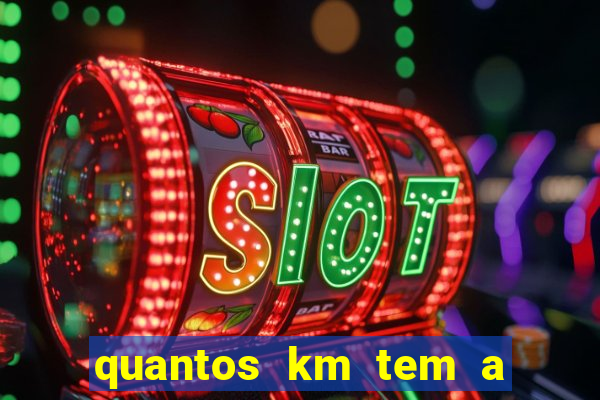 quantos km tem a serra de santos